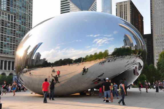 O 'feijão', marca registrada de Chicago, Illinois, nos Estados Unidos